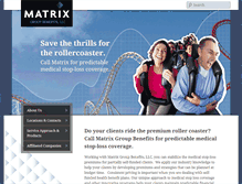 Tablet Screenshot of matrixgb.com